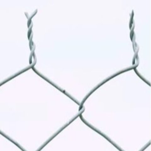 Figure depicting a chain link twist edge fence