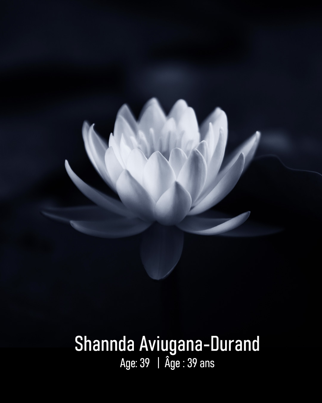 Shannda Aviugana-Durand  Age 39  |  Âge : 39 ans