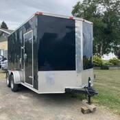 Stolen enclosed trailer
