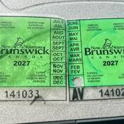 Fictitious inspection stickers