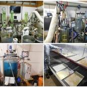 Chemistry equipment inside fentanyl production lab