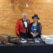 RCMP Commissioner Mike Duheme and Cowichan Tribes Chief Cindy Daniels at the Quw’utsun’ Cultural Centre.