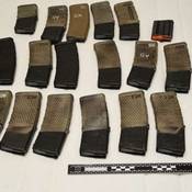 High-capacity magazines seized.
