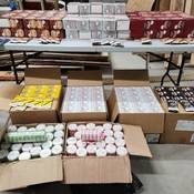 Several cases of nicotine pouches and unstamped cigars were seized after an attempt to smuggle them into Canada.