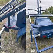 Images of damage to the base of the speed radar camera