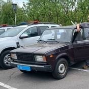 Sgt. Rettenbacher in police parking lot