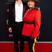 Photo of Sgt. Pollock with Cameron Whitcomb