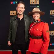 Photo of Sgt. Pollock with Dallas Smith