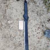 Seized machete