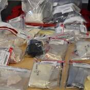 suspected crack cocaine and suspected buffing agent