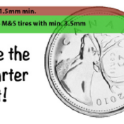 Quarter Test - Winter/M&S Tires Thread Dept Requirement