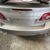Rear of a Grey 2005 Mazda 6