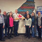 **Photo attached (left to right) - Phillip Kilpatrick, Harvey Tulk, Luana Bussieres, Superintendent Keith Horwood, Staff Sergeant Sabrina Clayton, Pam Burns, Lindsey Thibeau, Jay Bueckert**