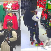 Photos of the shoplifter