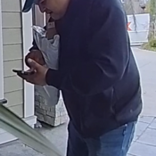 Side profile of male suspect