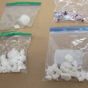 Photo of drugs seized by police.