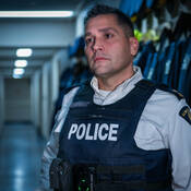 Inspector Ryan How at Battlefords RCMP Detachment