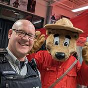 Cst Neustaeter with Safety Bear