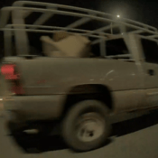 Overhead utility rack of suspect truck