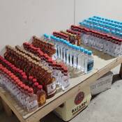 Seized liquor