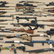 Numerous firearms