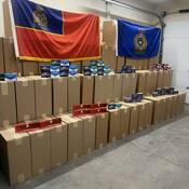 An early morning wellbeing check by Northeast Traffic Services-Cape Breton resulted in the seizure of over a million unstamped cigarettes.