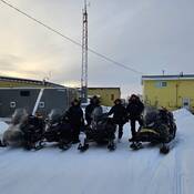 The team ready for Arctic patrol