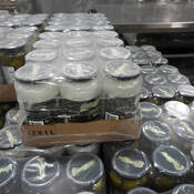 The jars of pickles containing Methamphetamine.