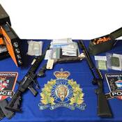 Seized drugs and weapons