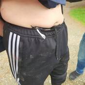 Photo of man with knife in his waistband