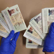 Fraudulent passports seized by the CBSA