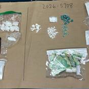 Suspected illicit drugs and cash seized during enforcement in Maple Ridge on March 25, 2026