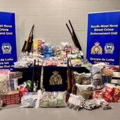 Seized items.