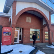 Picture in front of Buffalo RCMP Detachment