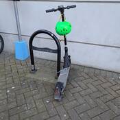 Electric scooter and helmet