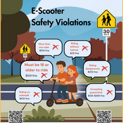 E-scooter safety poster