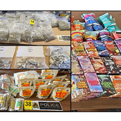 Photos of some of the seized items