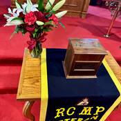 Supt. Atherton’s remains were sealed inside a specially designed urn