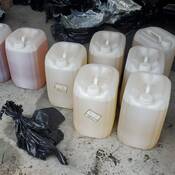 Containers seized as part of the investigation.