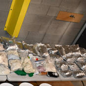 Drugs seized as part of the investigation.
