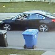 Suspect black 2016 Subaru Legacy 4 door car