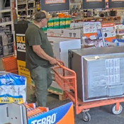 Suspect with fridge