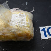 Seized cocaine.