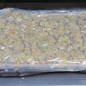 Seized dried cannabis.