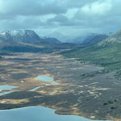 Aerial photo of the Sheslay Valley area
