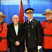 Award recipients with Maple Ridge RCMP OIC Supt. Guay
