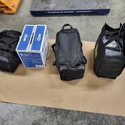 Duffle bags that were located inside the truck.