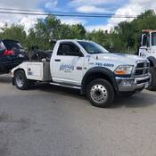 A vehicle was towed as part of traffic enforcement efforts.