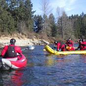 NSAR in kayaks on water