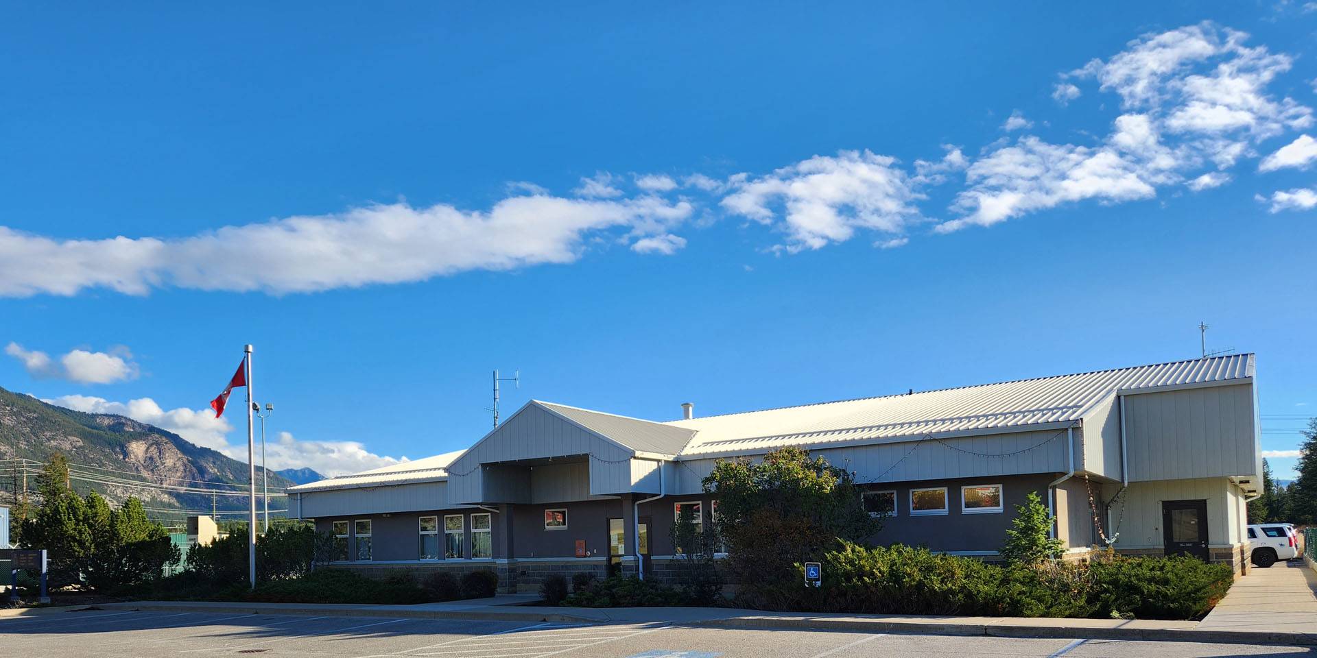 Detachment building for the Columbia Valley RCMP